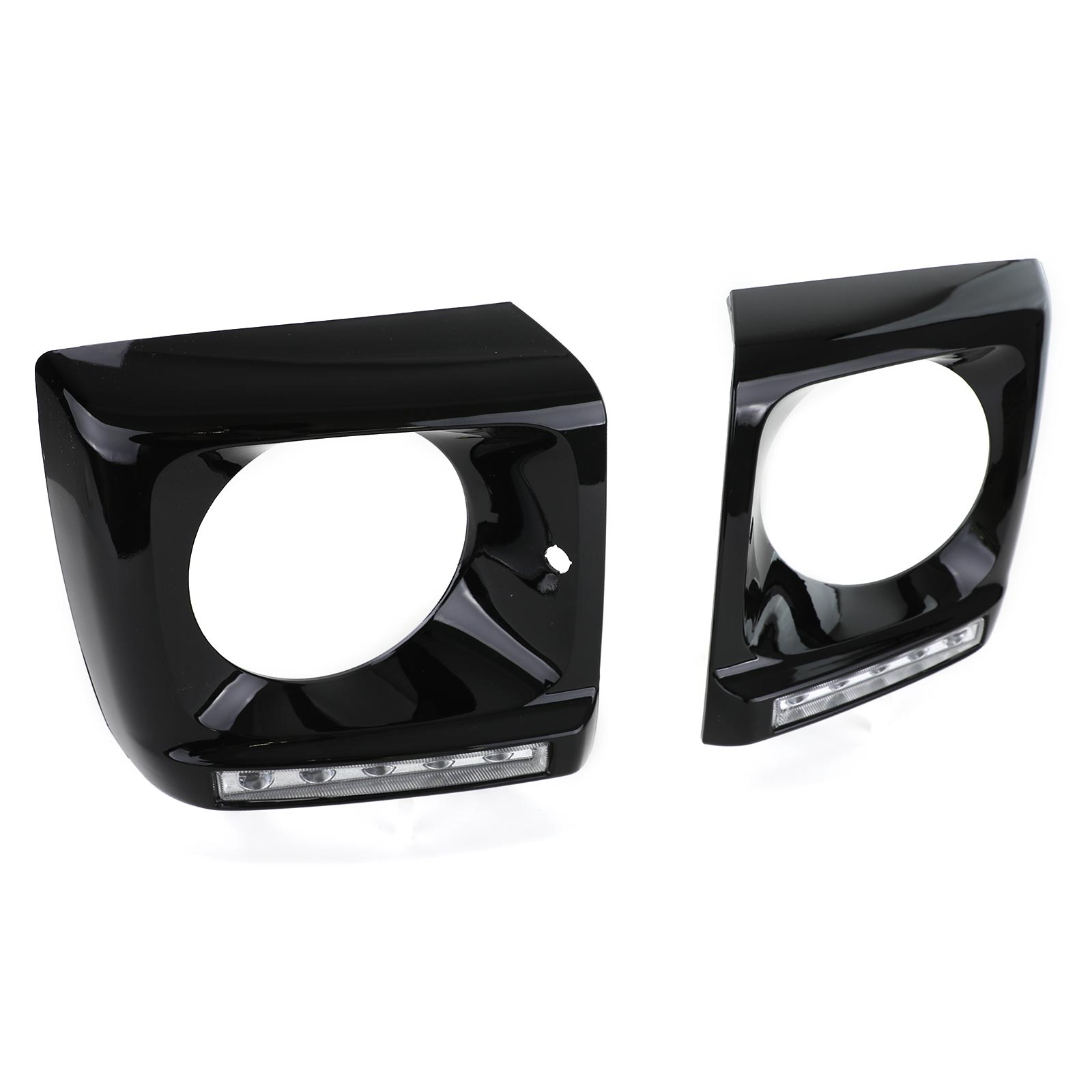 Koplampkappen geschikt voor Mercedes G-klasse W463 1989-2012 - zwart glanzend