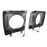 Koplampkappen geschikt voor Mercedes G-klasse W463 1989-2012 - zwart glanzend