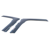 Zijwindschermen - raamspoilers - voor Ford Transit Custom 2012 - zwart smoke