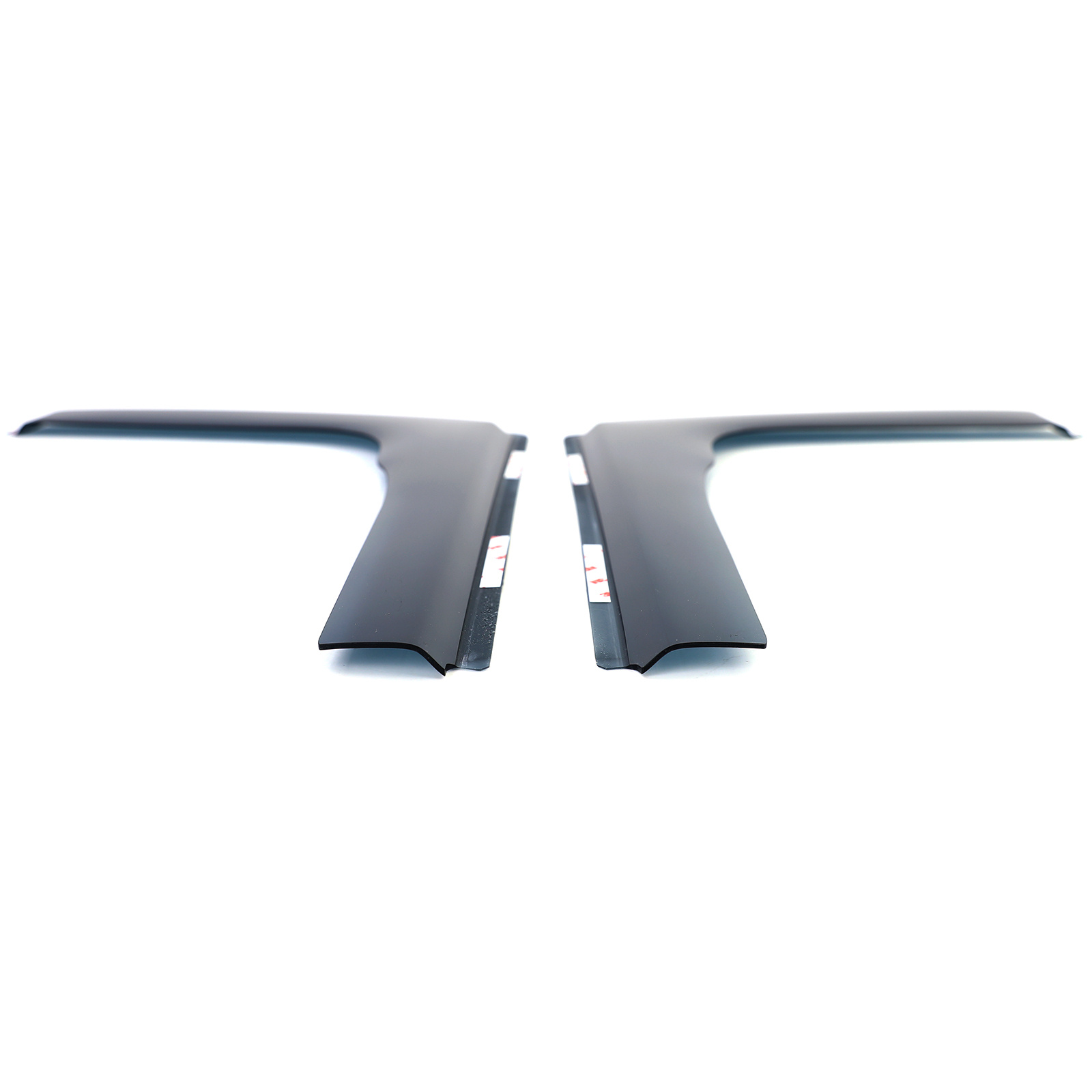 Zijwindschermen - raamspoilers - voor Ford Transit Custom 2012 - zwart smoke