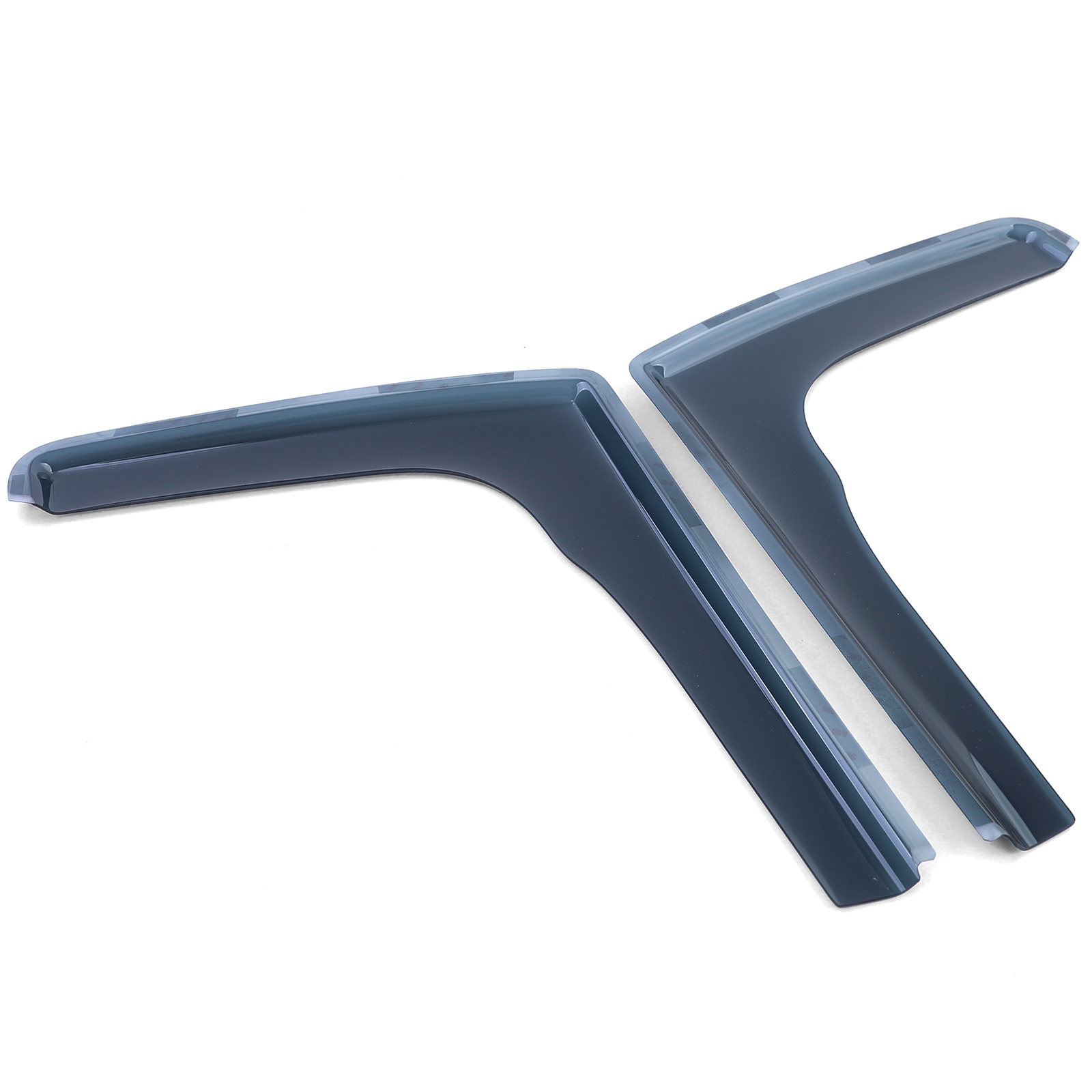 Zijwindschermen - raamspoilers - voor Ford Transit Custom 2012 - zwart smoke