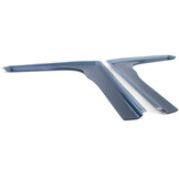 Zijwindschermen - raamspoilers - voor Ford Transit Custom 2012 - zwart smoke