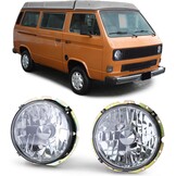 Koplampen geschikt voor VW T2 1973-1979 + T3 1979-1992 - chroom