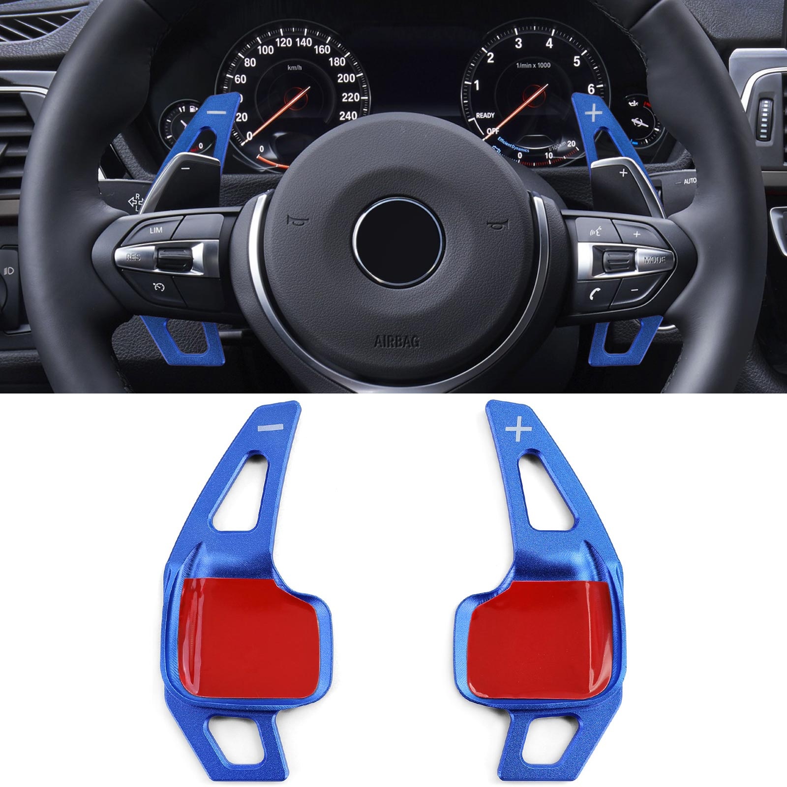 Schakelpeddels geschikt voor BMW 1er F20 F21 / 2er F22 Coupe F23 Cabrio F45 - blauw