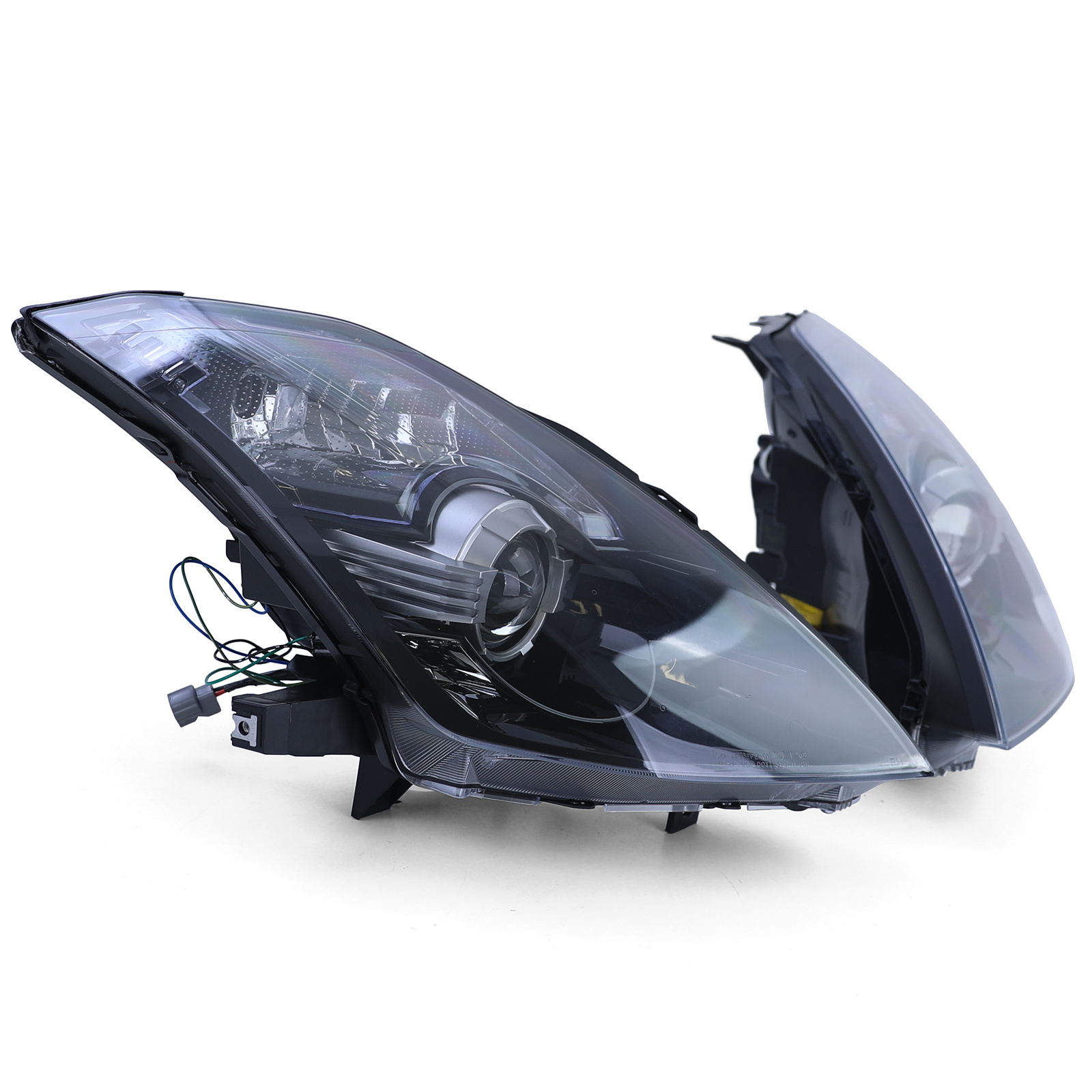 Koplampen - voor Nissan 350Z Z33 Coupé / Roadster 2002-2009 - gerookt zwart
