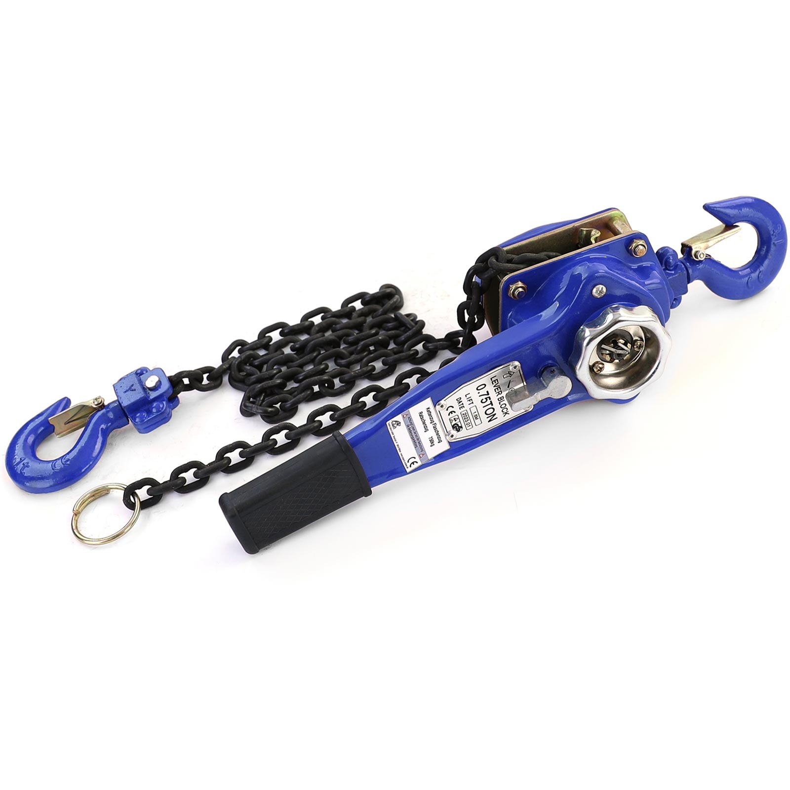 Takel - kettingtakel - 360x120x155 mm - blauw - hefhoogte 1,5 m