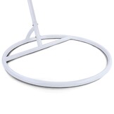 Hangstoel - wit - 106x120x70cm - met gestreept kussen