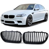 BMW grill - voor BMW 5er F10 F11 2010-17 / Sedan / Touring - glanzend zwart