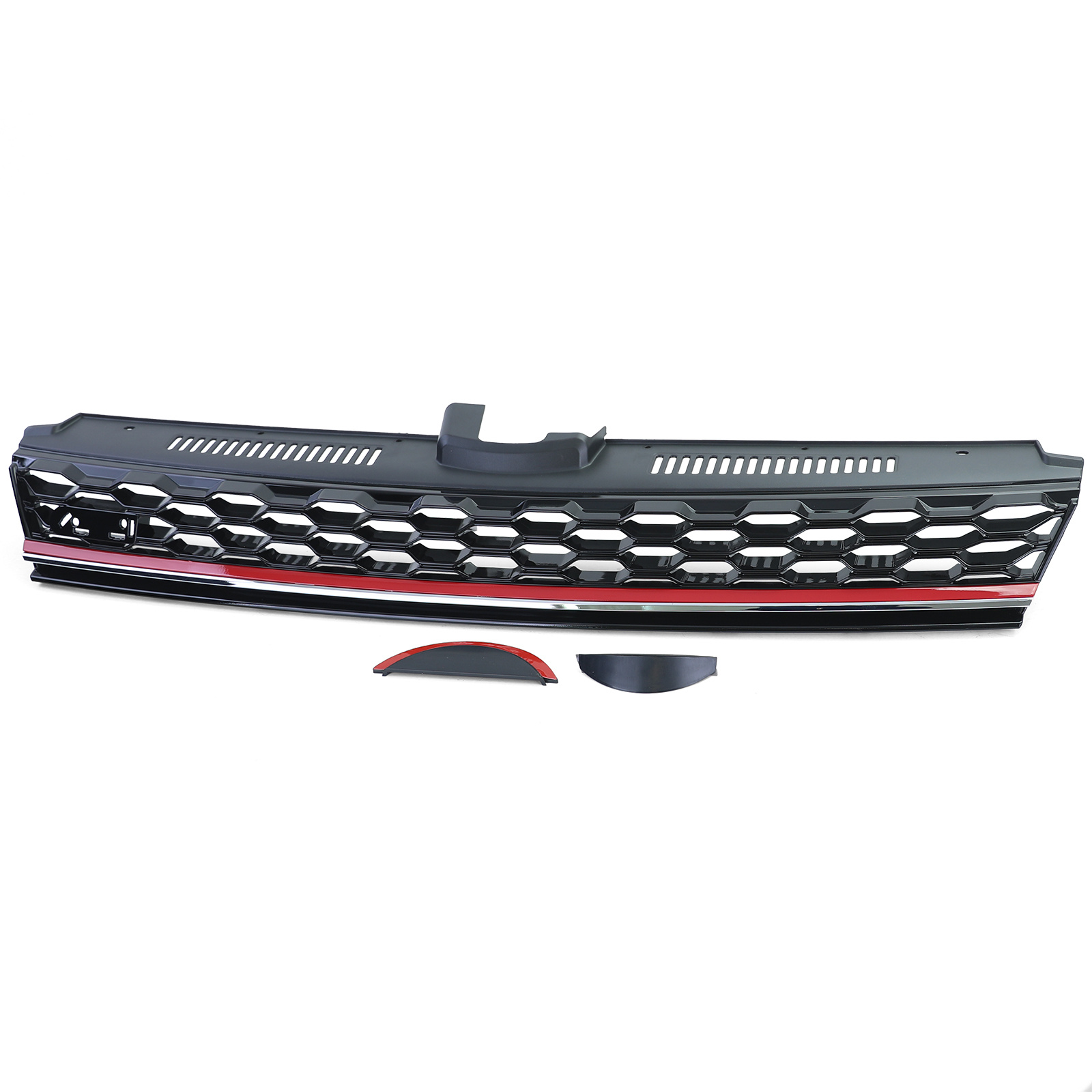 Grill auto geschikt voor VW Golf 7 5G1 / BA5 / Sedan / Variant / Facelift 2012-16 - glanzend zwart