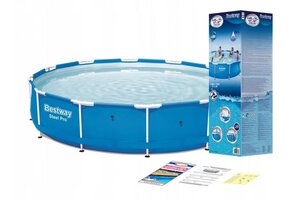Bestway Steel Pro - opzetzwembad - 366x76 cm - 6.473 L - blauw