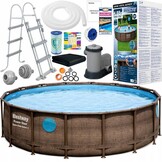 Bestway Power Steel - opzetzwembad - 488x122 cm - complete set