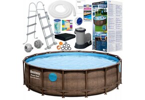 Bestway Power Steel - opzetzwembad - 488x122 cm - complete set