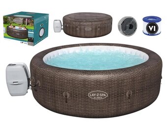 Opblaasbaar bubbelbad 216x71 cm - 5-7 personen - 1190 liter