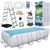 Bestway Power Steel - opzetzwembad - 488x244x122 cm - compleet