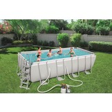 Bestway Power Steel - opzetzwembad - 488x244x122 cm - compleet