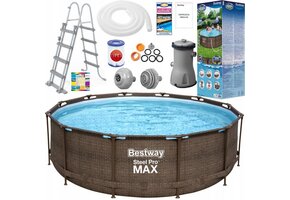 Bestway Steel Pro Max - opzetzwembad - 366x100cm - complete set
