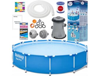Bestway Steel Pro - opzetzwembad - 366x76 cm - 6.473L - met pomp