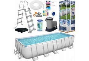 Bestway Power Steel - opzetzwembad - 640x274x132 cm - compleet