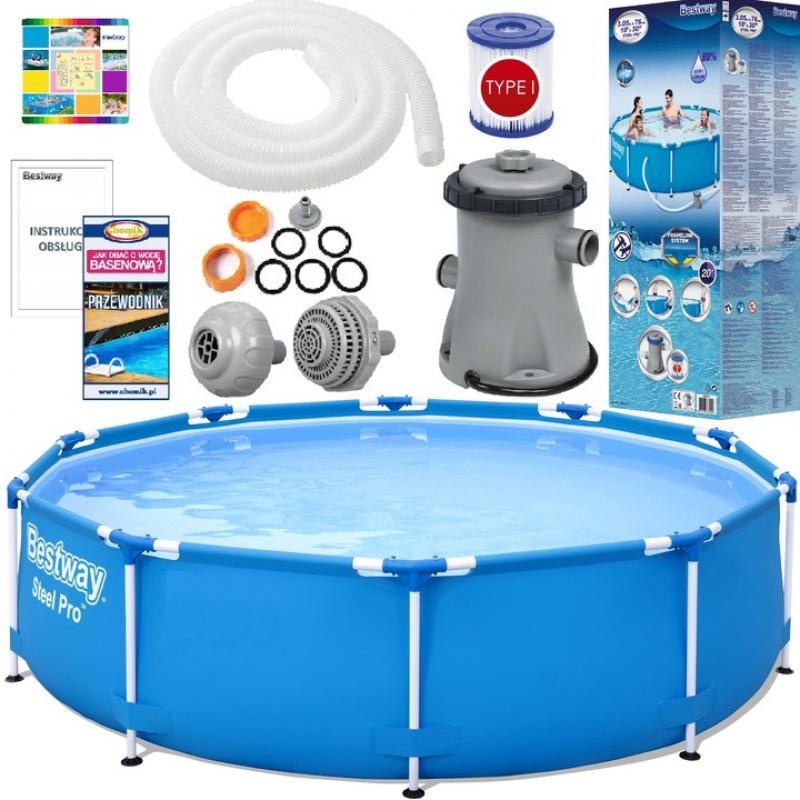 Bestway Steel Pro - opzetzwembad - 305x76 cm - complete set