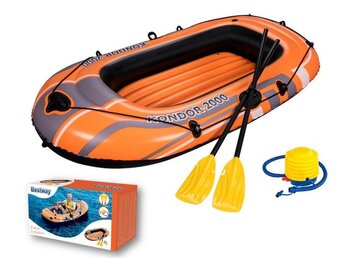 Bestway Kondor 2000 - opblaasboot - 2 personen - met voetpomp