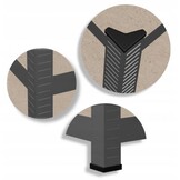 Stellingkast - met 5 planken - 180x90x30 - zwart