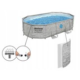Bestway - opzetzwembad - 488x305x107 cm - complete set met pomp