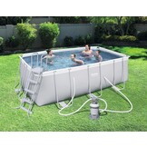 Bestway Power Steel - opzetzwembad - 412x201x122 cm - compleet