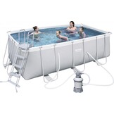 Bestway Power Steel - opzetzwembad - 412x201x122 cm - compleet