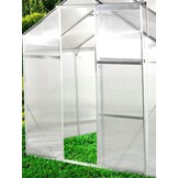 Tuinkas - met 2 dakramen - 310x190x195 cm - wit