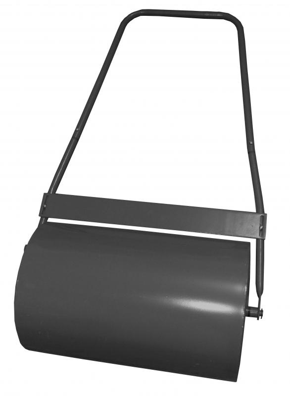 Tuinwals - grasroller - 32x50 cm - zwart