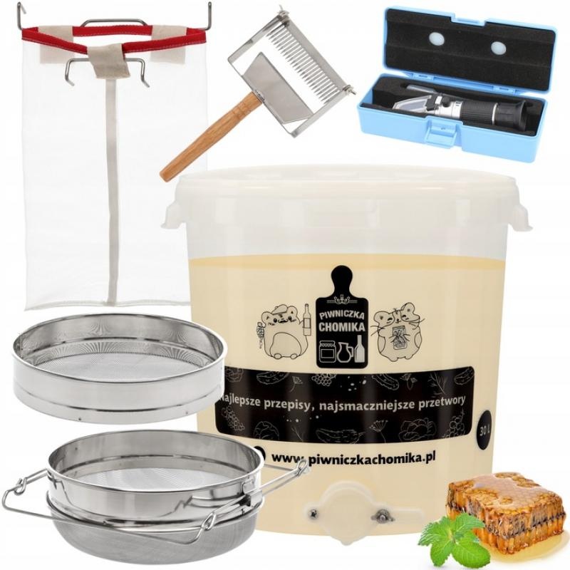 Imker starterspakket - honingoogst - 5 delig - honingemmer 30L