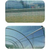 Tunnelkas - met 6 ventilatieramen - 285x192x194 cm - groen