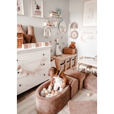 Foam speelset - bruin - ballenbak & 100 ballen wit, beige, goud