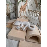 Foam speelset - beige - ballenbak & 100 ballen lichtgoud, rose gold