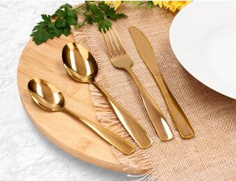 Bestekset - goud bestek - 6 personen - 24-delig