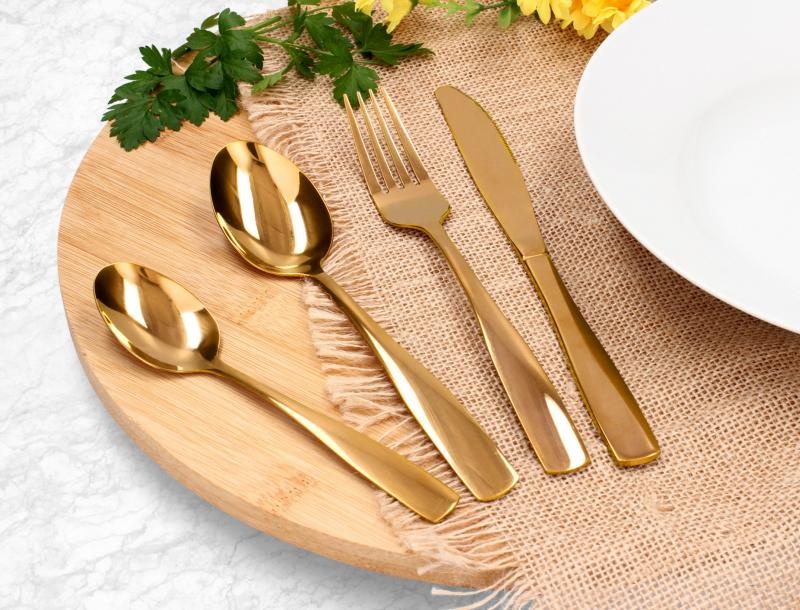 Bestekset - goud bestek - 6 personen - 24-delig