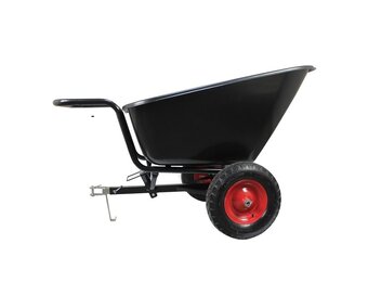 Kruiwagen - met kiepfunctie - 145x87x50cm - tot 400 kg - zwart