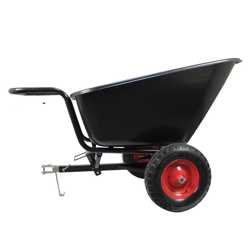 Kruiwagen - met kiepfunctie - 145x87x50cm - tot 400 kg - zwart