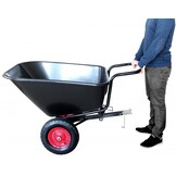 Kruiwagen - met kiepfunctie - 145x87x50cm - tot 400 kg - zwart