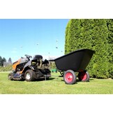 Kruiwagen - met kiepfunctie - 145x87x50cm - tot 400 kg - zwart