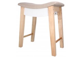 Krukje - hout - 38x28x47 cm - beige