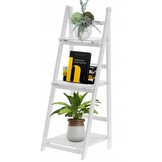 Ladderkast - met 3 planken - 42x39x109 cm - wit