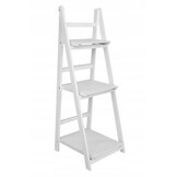 Ladderkast - met 3 planken - 42x39x109 cm - wit