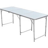 Klaptafel - campingtafel - 180x60x70 cm - wit