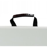 Inklapbare bank - klapbank - 180x25x43 cm - wit