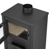 Houtkachel - binnen - vrijstaand - 12 KW - staal