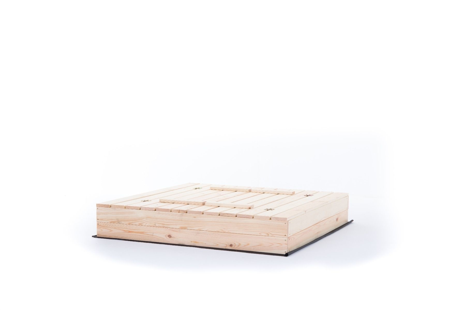 Zandbak - met deksel en bankjes - 140x140 cm - hout
