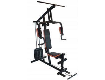 KrachtsKrachtstation - Home gym - met 45 kg gewicht - zwart-oranjetation fitnessstation met 45 kg gewicht zwart - Copy