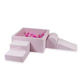 Foam speelset lichtroze - ballenbak & 400 roze tinten ballen