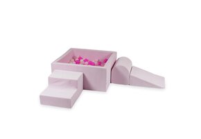 Foam speelset lichtroze - ballenbak & 400 roze tinten ballen